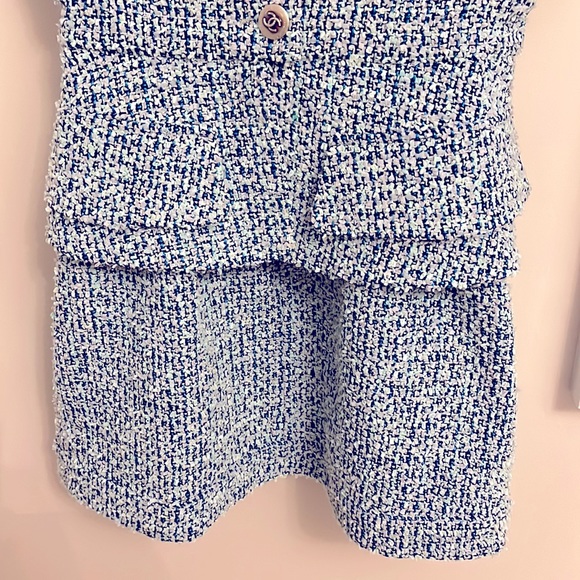 Blue Tweed Dress - never worn. Small - Picture 3 of 12